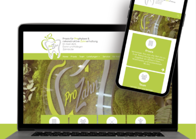 Webdesign Zahnarztpraxis Gladbeck