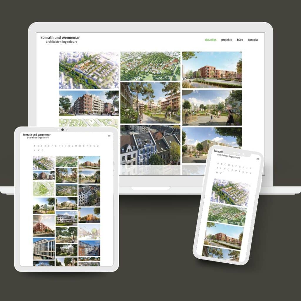 Webdesign Architekten Konrath und Wennemar
