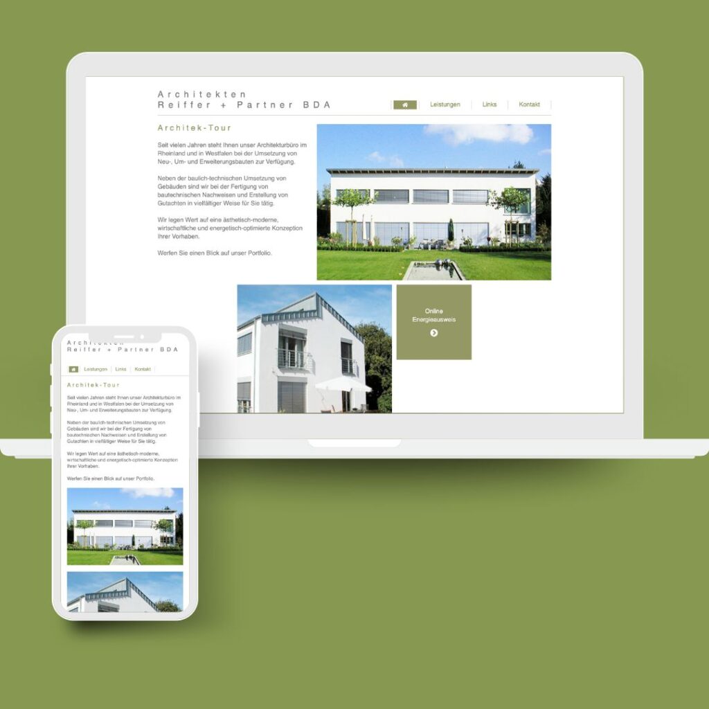 Webdesign Architekten Reiffer