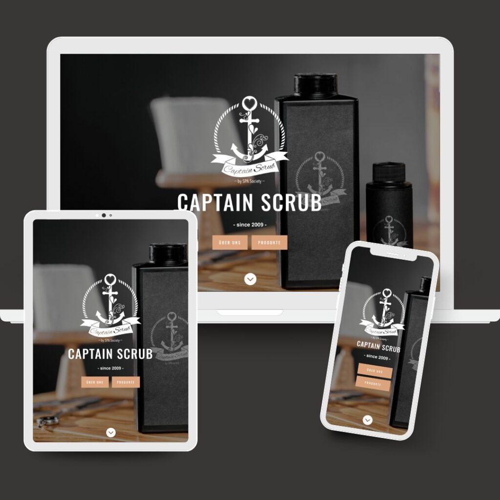 Webdesign Captain Scrub
