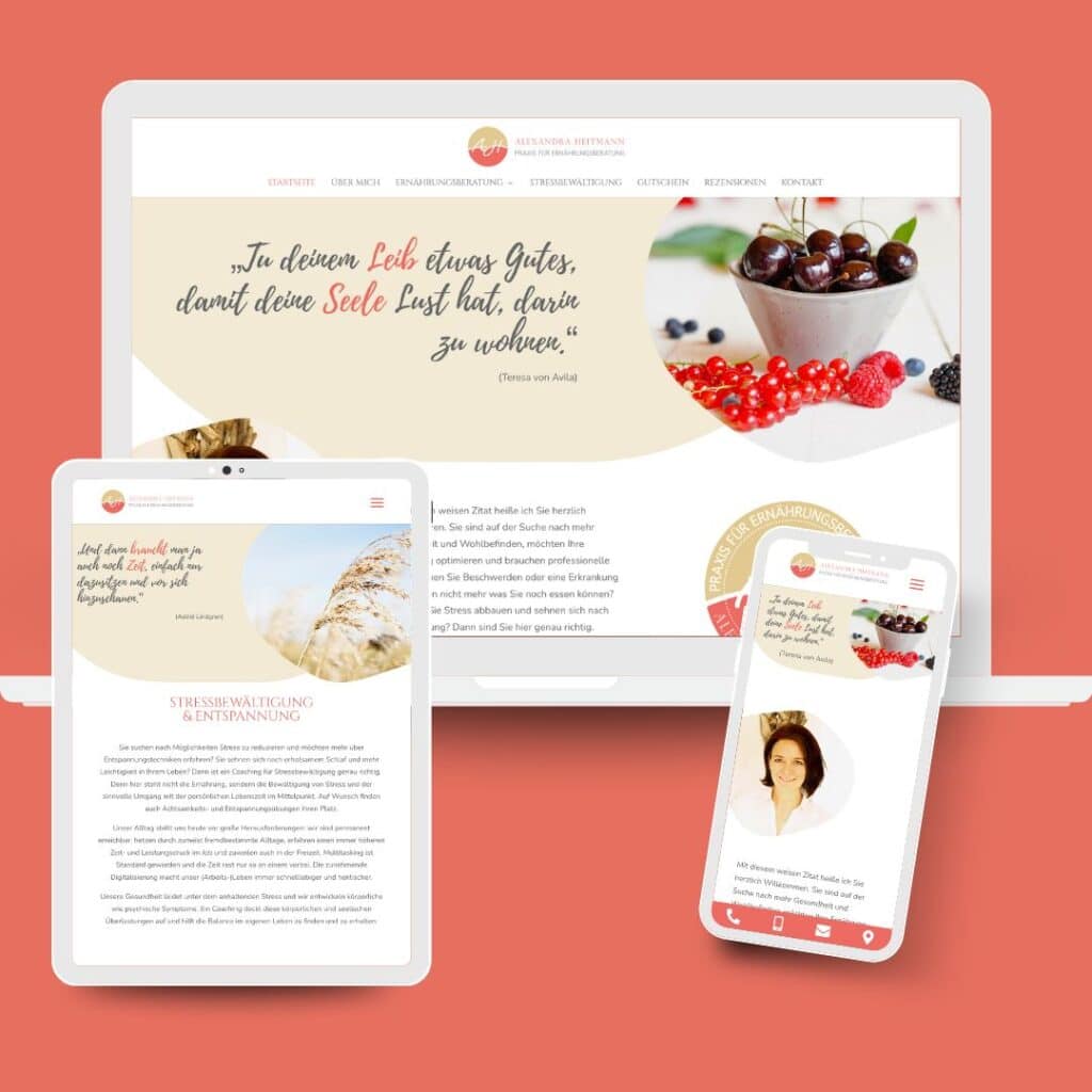 Webdesign Ernährungsberaterin