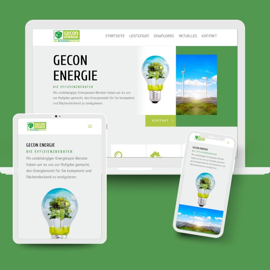 Webdesign Gecon Energieberater