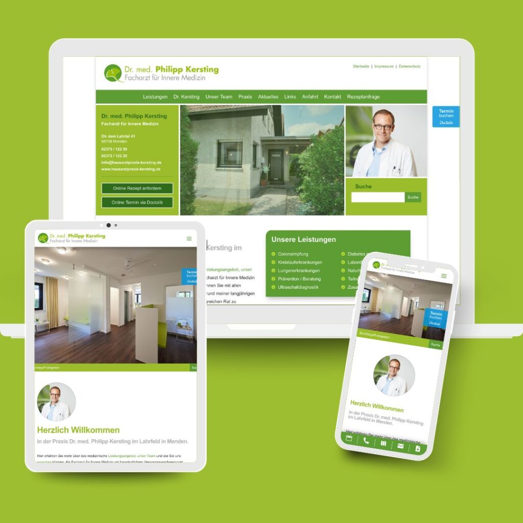 Webdesign Hausarzt Dr. Kersting