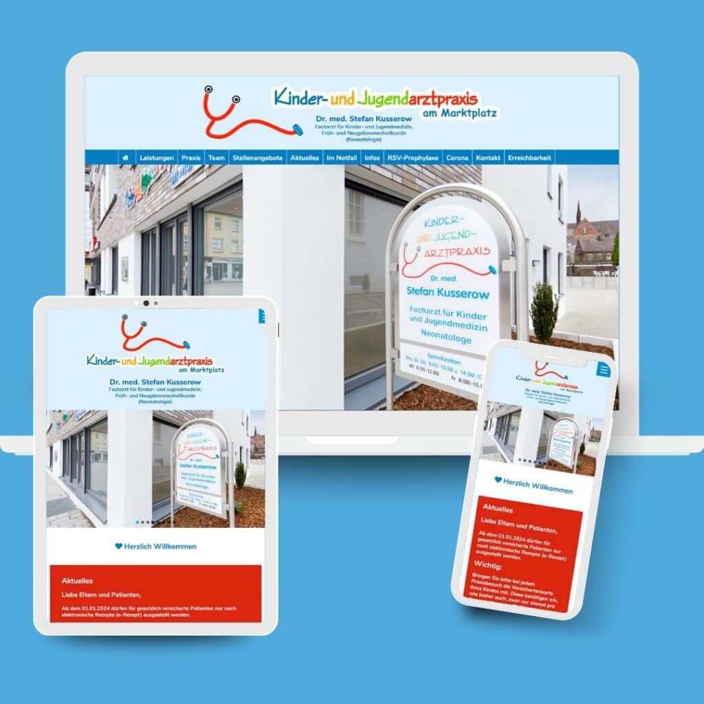 Webdesign Kinderarzt Dr. Kusserow