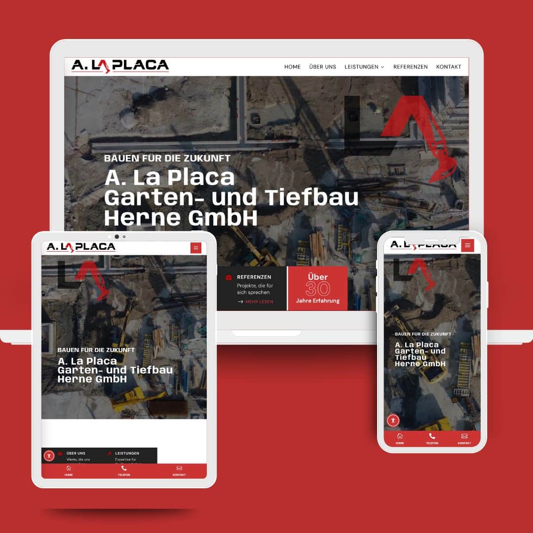 Webdesign La Placa Garten- und Tiefbau