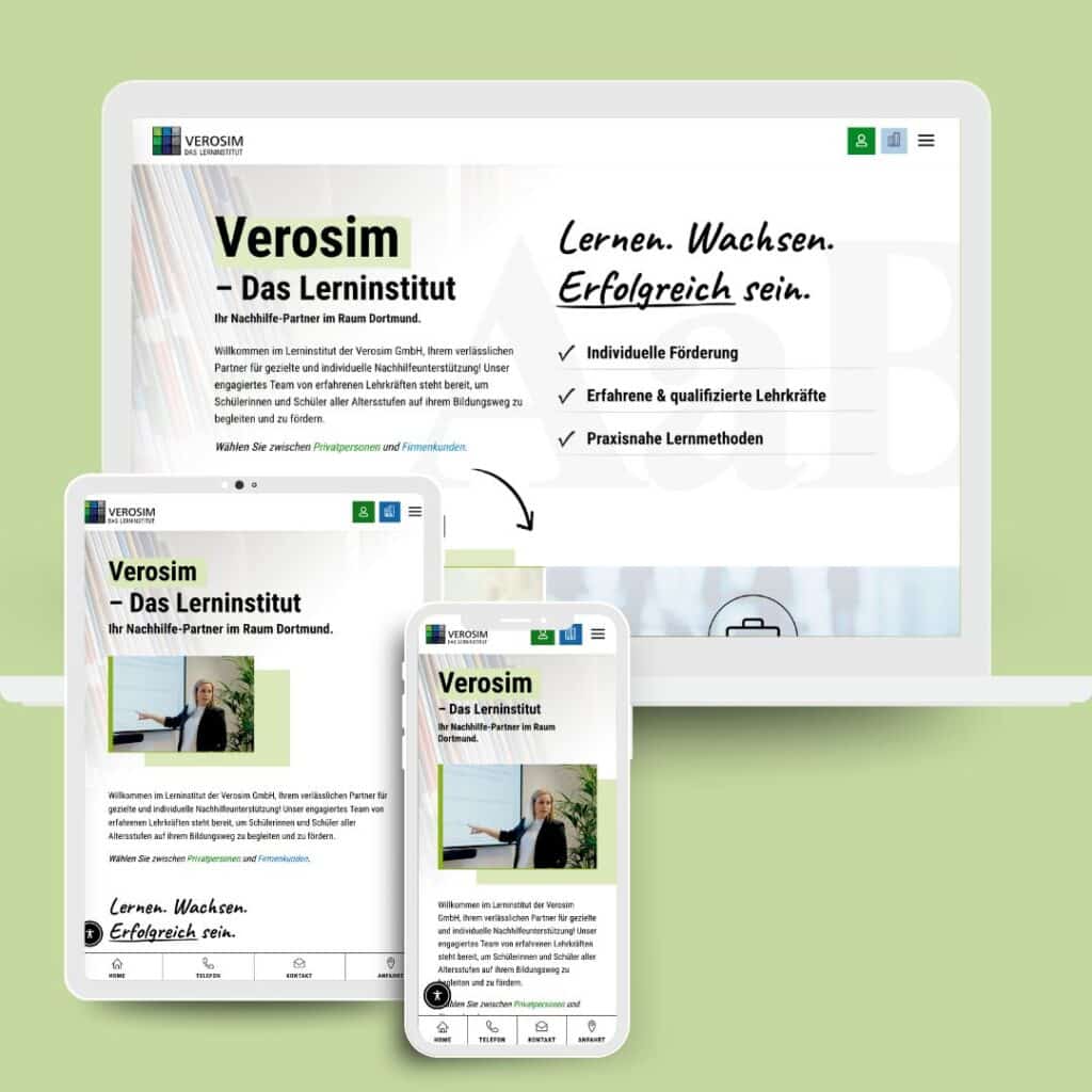 Webdesign Lerninstitut Verosim