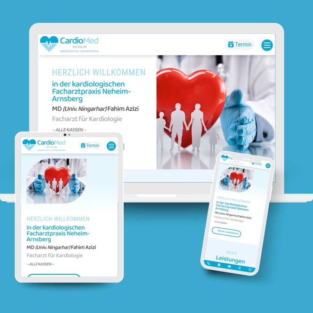 Webdesign Praxis für Kardiologie