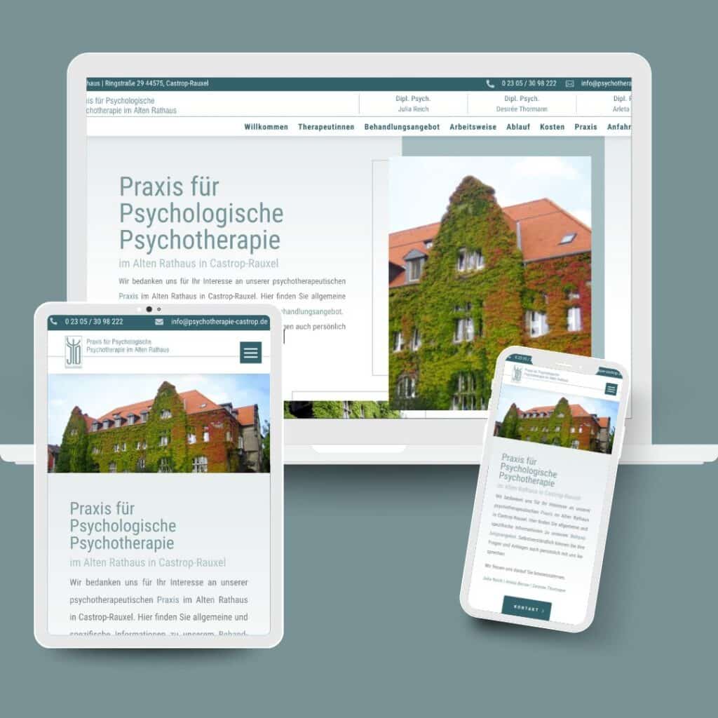 Webdesign Praxis für Psychologische Psychotherapie