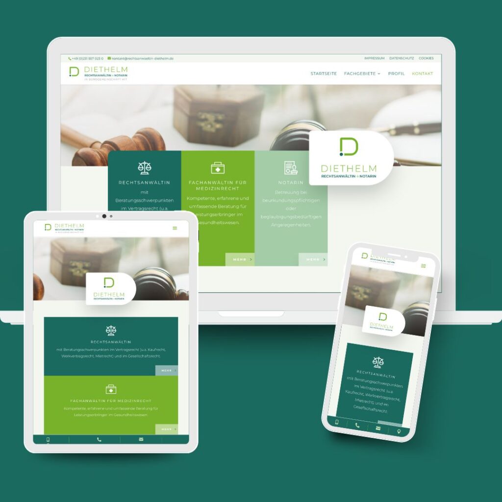 Webdesign Rechtsanwältin